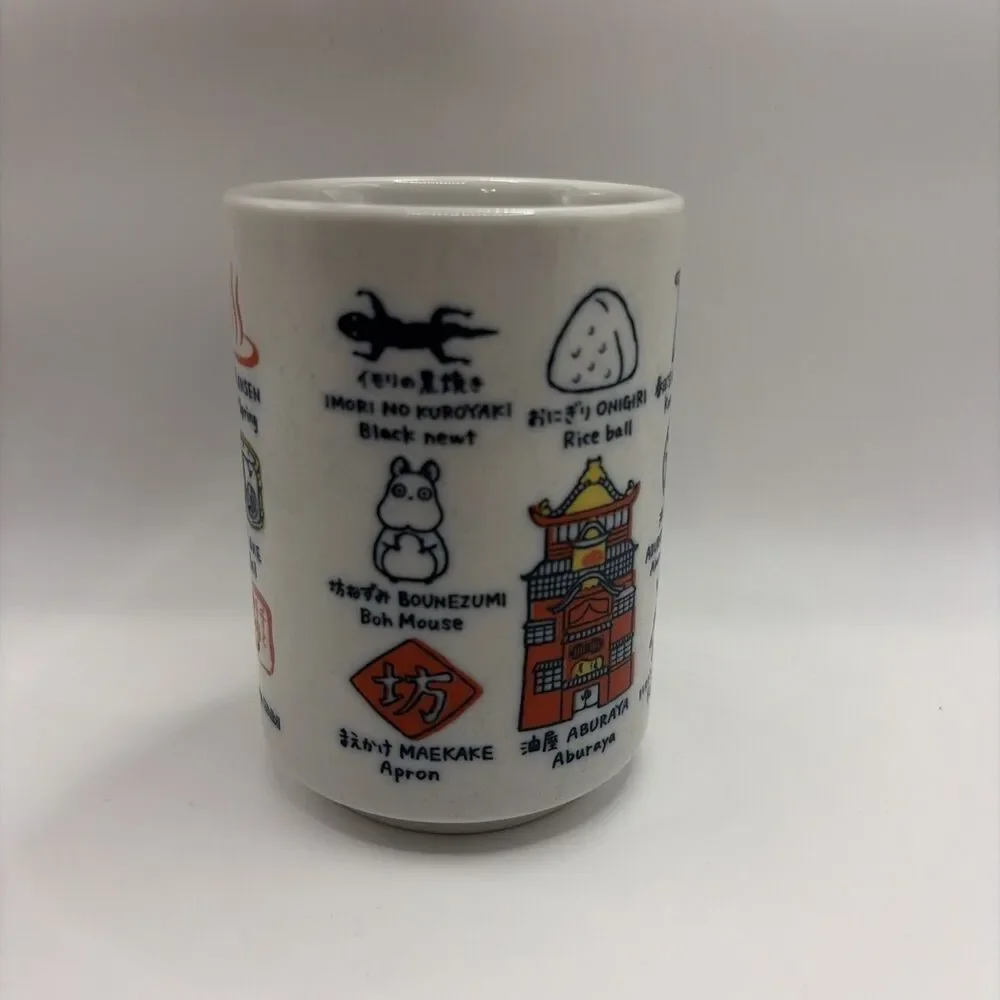 Studio Ghibil Spirited Away YUNOMI Japanese Tea Mug Cup - Made In Japan